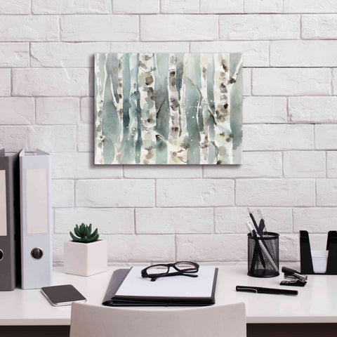 Image of 'Winter Birches' by Katrina Pete, Giclee Canvas Wall Art,16x12