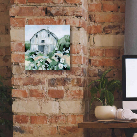 Image of 'Summer Barn' by Katrina Pete, Giclee Canvas Wall Art,12x12