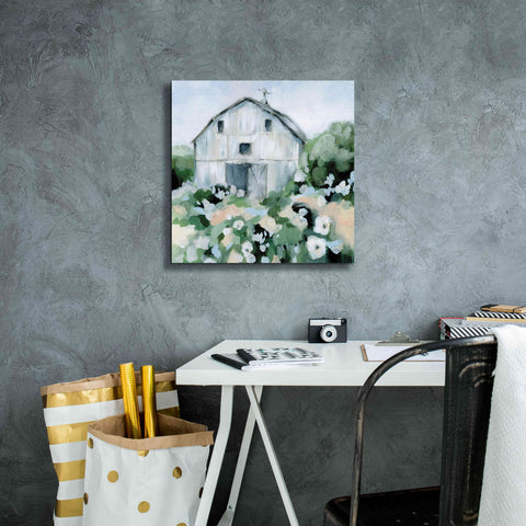 Image of 'Summer Barn' by Katrina Pete, Giclee Canvas Wall Art,18x18