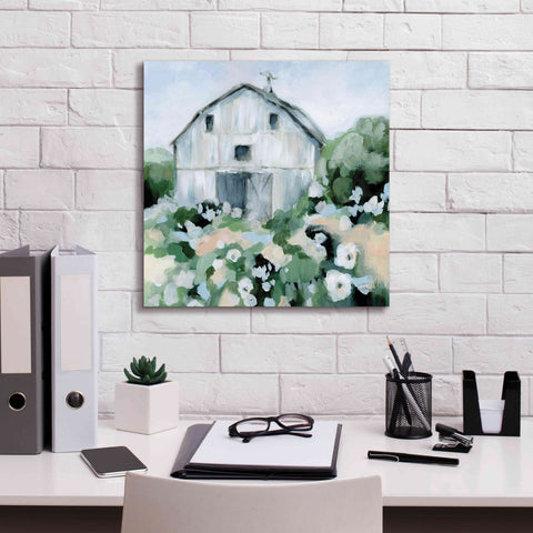 Image of 'Summer Barn' by Katrina Pete, Giclee Canvas Wall Art,18x18