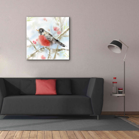 Image of 'Spring Robin' by Katrina Pete, Giclee Canvas Wall Art,37x37