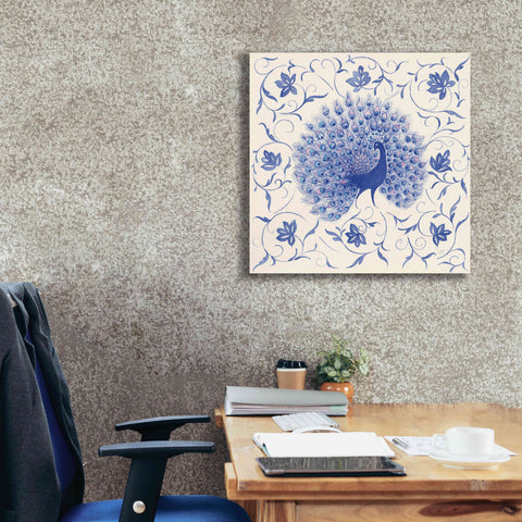 Image of 'Peacock Garden I' by Miranda Thomas, Giclee Canvas Wall Art,26x26