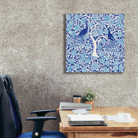 Image of 'Peacock Garden VII' by Miranda Thomas, Giclee Canvas Wall Art,26x26