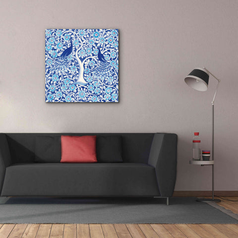 Image of 'Peacock Garden VII' by Miranda Thomas, Giclee Canvas Wall Art,37x37
