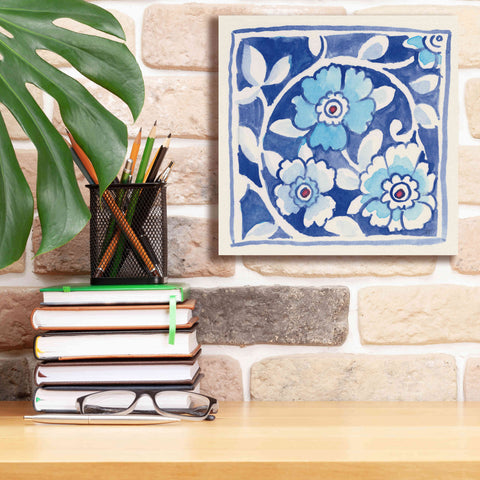 Image of 'Peacock Garden IX' by Miranda Thomas, Giclee Canvas Wall Art,12x12