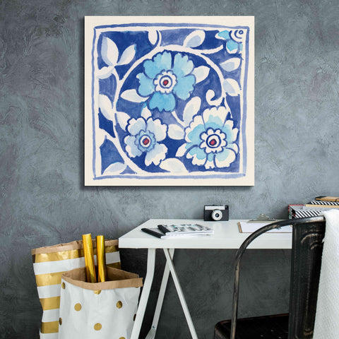 Image of 'Peacock Garden IX' by Miranda Thomas, Giclee Canvas Wall Art,26x26