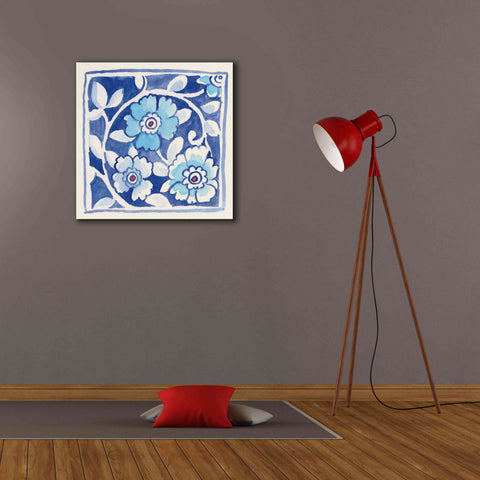 Image of 'Peacock Garden IX' by Miranda Thomas, Giclee Canvas Wall Art,26x26