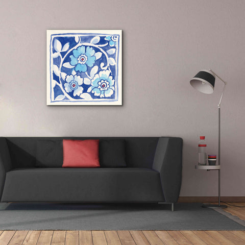 Image of 'Peacock Garden IX' by Miranda Thomas, Giclee Canvas Wall Art,37x37