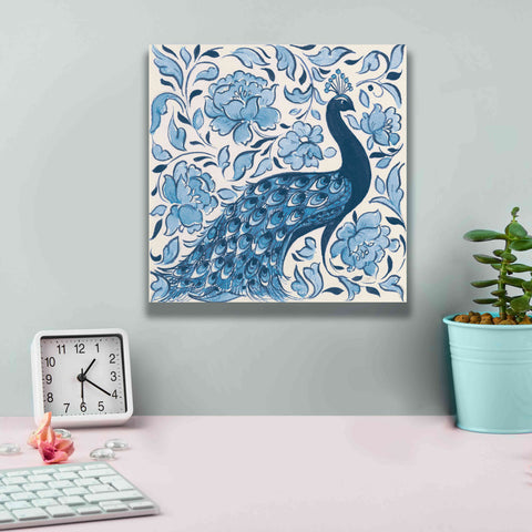 Image of 'Peacock Garden IV v2' by Miranda Thomas, Giclee Canvas Wall Art,12x12