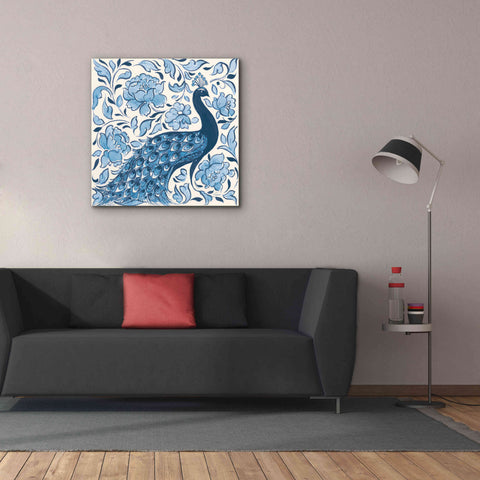 Image of 'Peacock Garden IV v2' by Miranda Thomas, Giclee Canvas Wall Art,37x37