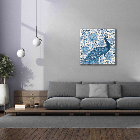 Image of 'Peacock Garden IV v2' by Miranda Thomas, Giclee Canvas Wall Art,37x37