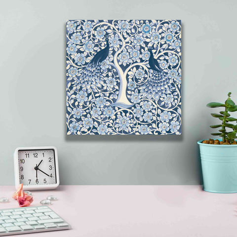 Image of 'Peacock Garden VII v2' by Miranda Thomas, Giclee Canvas Wall Art,12x12