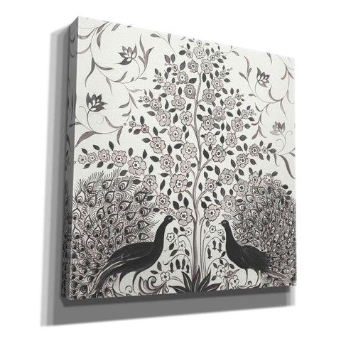 Image of 'Peacock Garden VIII BW' by Miranda Thomas, Giclee Canvas Wall Art