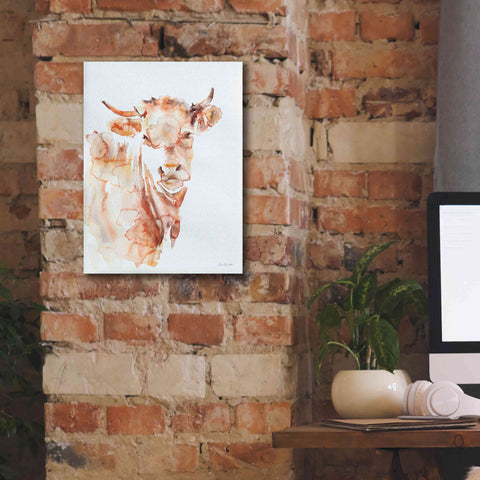 Image of 'Village Cow' by Alan Majchrowicz, Giclee Canvas Wall Art,12x16