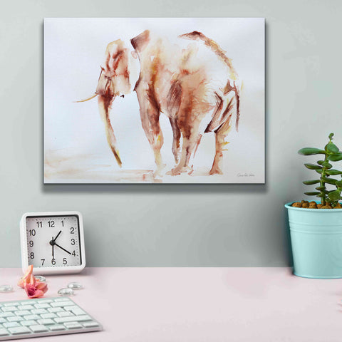 Image of 'Lone Elephant' by Alan Majchrowicz, Giclee Canvas Wall Art,16x12