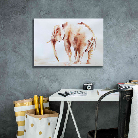 Image of 'Lone Elephant' by Alan Majchrowicz, Giclee Canvas Wall Art,26x18