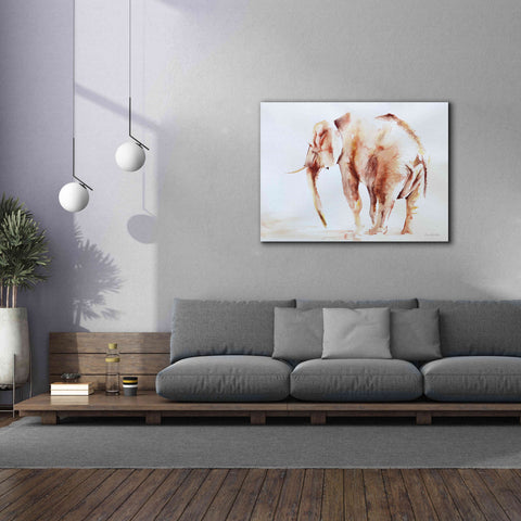 Image of 'Lone Elephant' by Alan Majchrowicz, Giclee Canvas Wall Art,54x40