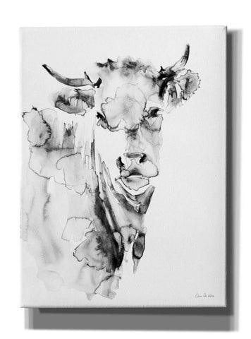 Image of 'Village Cow Gray' by Alan Majchrowicz, Giclee Canvas Wall Art
