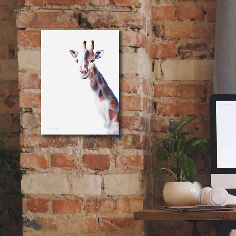 Image of 'Copper And Blue Giraffe' by Alan Majchrowicz, Giclee Canvas Wall Art,12x16