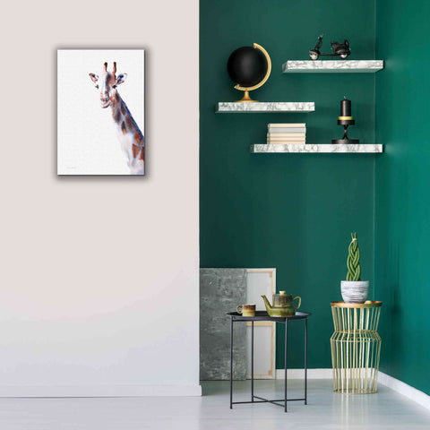 Image of 'Copper And Blue Giraffe' by Alan Majchrowicz, Giclee Canvas Wall Art,18x26