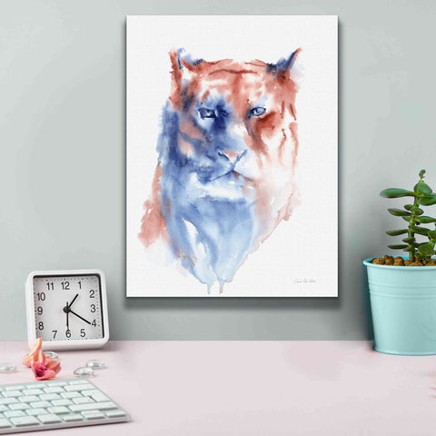 Image of 'Copper And Blue Lioness' by Alan Majchrowicz, Giclee Canvas Wall Art,12x16