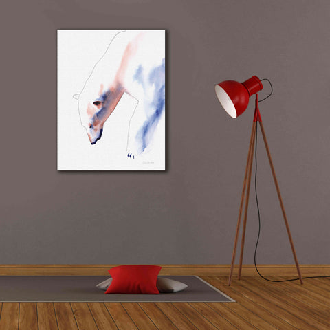 Image of 'Copper And Blue Polar Bear' by Alan Majchrowicz, Giclee Canvas Wall Art,26x34