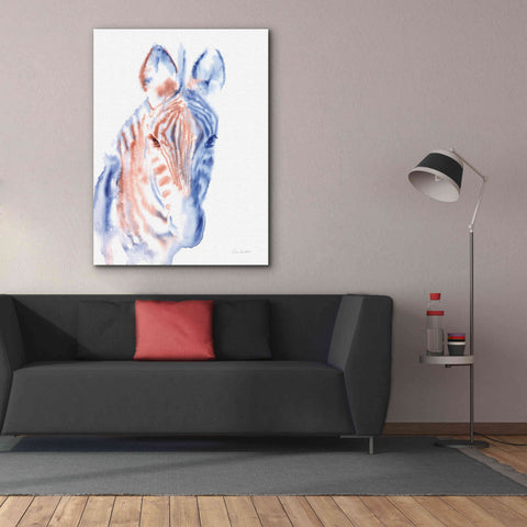 Image of 'Copper And Blue Zebra' by Alan Majchrowicz, Giclee Canvas Wall Art,40x54