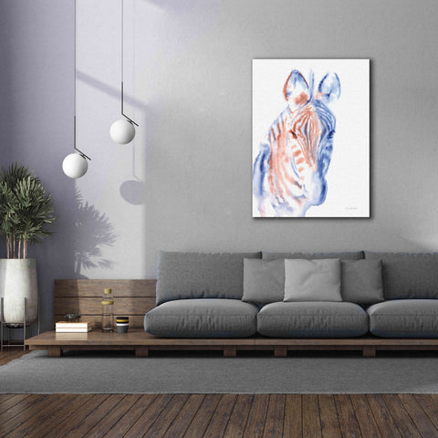 Image of 'Copper And Blue Zebra' by Alan Majchrowicz, Giclee Canvas Wall Art,40x54