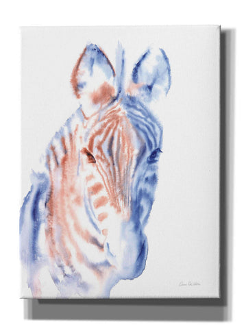 Image of 'Copper And Blue Zebra' by Alan Majchrowicz, Giclee Canvas Wall Art