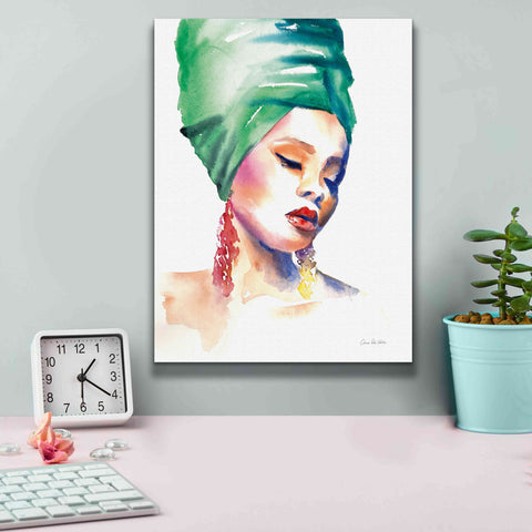 Image of 'Woman In Green' by Alan Majchrowicz, Giclee Canvas Wall Art,12x16