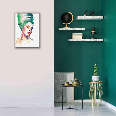 Image of 'Woman In Green' by Alan Majchrowicz, Giclee Canvas Wall Art,18x26