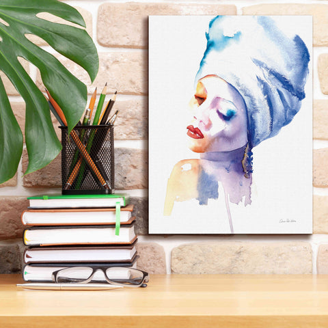 Image of 'Woman In Blue' by Alan Majchrowicz, Giclee Canvas Wall Art,12x16
