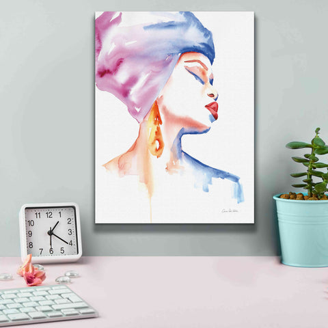 Image of 'Woman In Purple' by Alan Majchrowicz, Giclee Canvas Wall Art,12x16