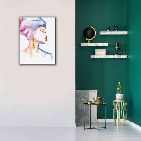 Image of 'Woman In Purple' by Alan Majchrowicz, Giclee Canvas Wall Art,26x34