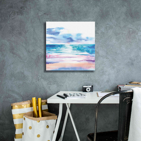 Image of 'Turquoise Sea II' by Alan Majchrowicz, Giclee Canvas Wall Art,18x18