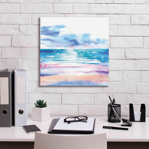 Image of 'Turquoise Sea II' by Alan Majchrowicz, Giclee Canvas Wall Art,18x18