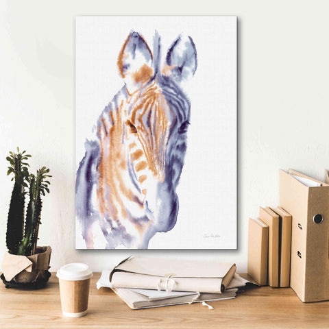 Image of 'Zebra Neutral' by Alan Majchrowicz, Giclee Canvas Wall Art,18x26
