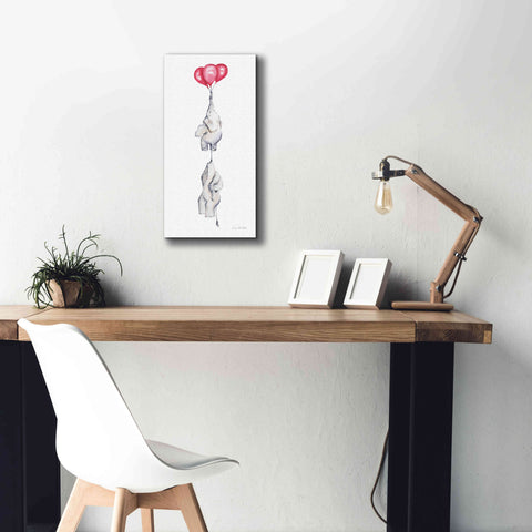 Image of 'Baby Elephant Love IV' by Alan Majchrowicz, Giclee Canvas Wall Art,12x24