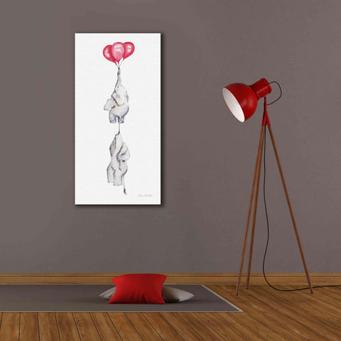 Image of 'Baby Elephant Love IV' by Alan Majchrowicz, Giclee Canvas Wall Art,20x40
