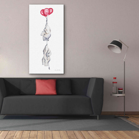 Image of 'Baby Elephant Love IV' by Alan Majchrowicz, Giclee Canvas Wall Art,30x60