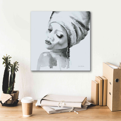 Image of 'Woman I Blue' by Alan Majchrowicz, Giclee Canvas Wall Art,18x18