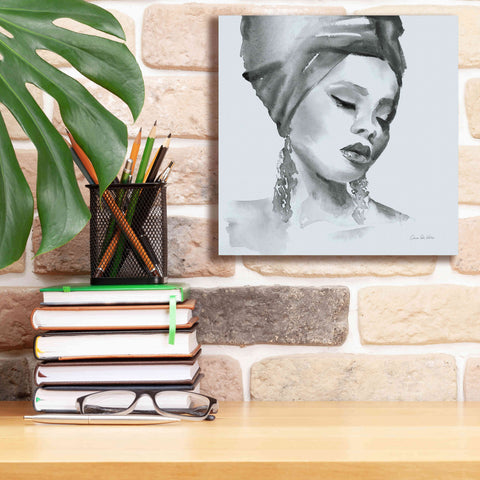Image of 'Woman II Blue' by Alan Majchrowicz, Giclee Canvas Wall Art,12x12
