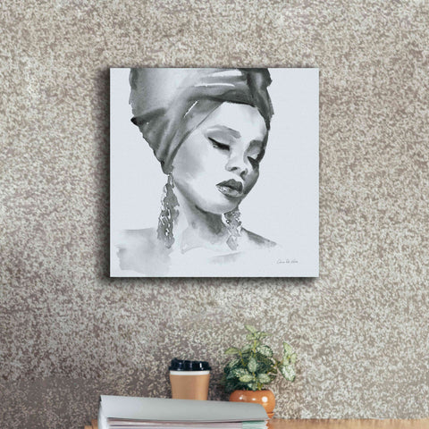 Image of 'Woman II Blue' by Alan Majchrowicz, Giclee Canvas Wall Art,18x18