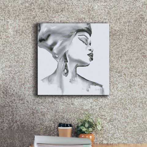 Image of 'Woman III Blue' by Alan Majchrowicz, Giclee Canvas Wall Art,18x18
