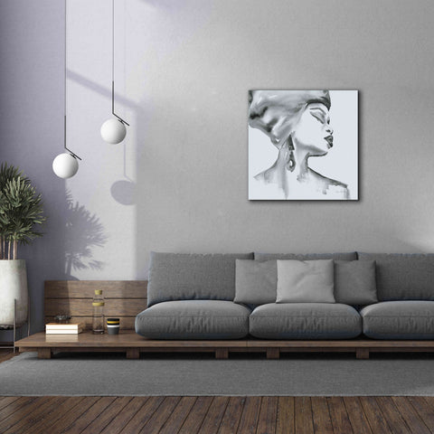 Image of 'Woman III Blue' by Alan Majchrowicz, Giclee Canvas Wall Art,37x37