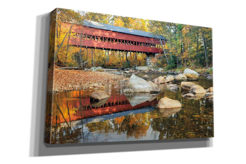 Image of 'Swift River Covered Bridge' by Alan Majchrowicz, Giclee Canvas Wall Art