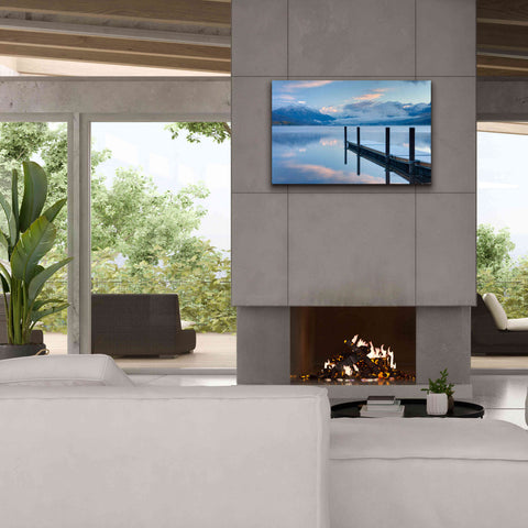Image of 'Lake Mcdonald Dock' by Alan Majchrowicz, Giclee Canvas Wall Art,40x26