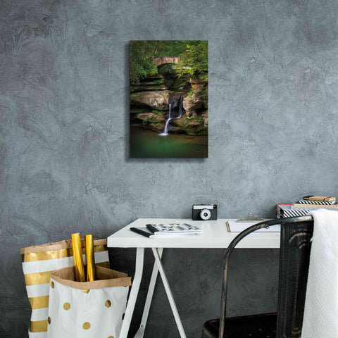 Image of 'Upper Falls Old Mans Cave' by Alan Majchrowicz,Giclee Canvas Wall Art,12x18