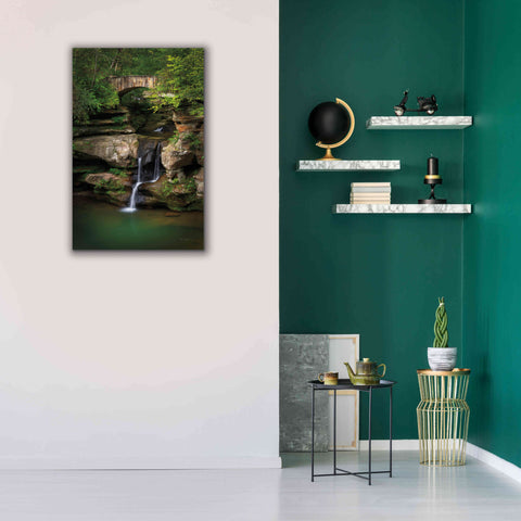 Image of 'Upper Falls Old Mans Cave' by Alan Majchrowicz,Giclee Canvas Wall Art,26x40
