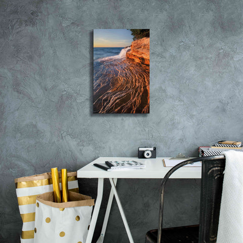 Image of 'Pictured Rocks Michigan I' by Alan Majchrowicz,Giclee Canvas Wall Art,12x18